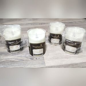 NIB Veraflame Set Of 4 Premium Flameless Ivory LED Candles